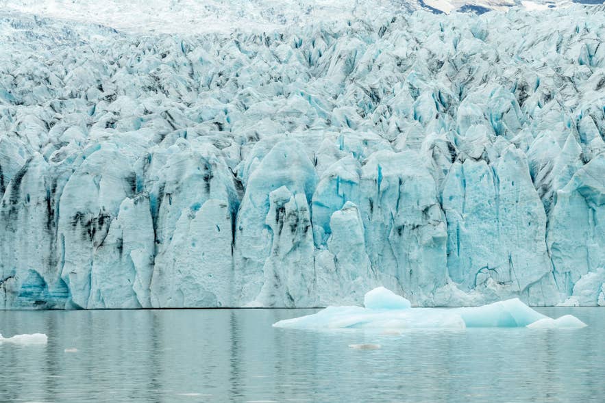 Gletscherwand des Fjallsjökull bei Fjallsarlon