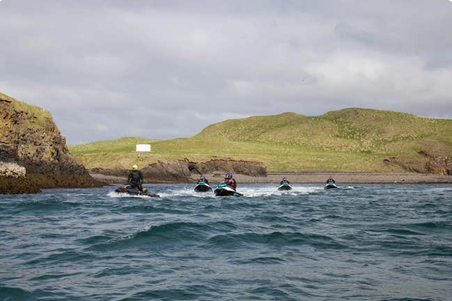 Connect with nature and enjoy a safe, exhilarating 2-hour jet ski ride in Iceland.
