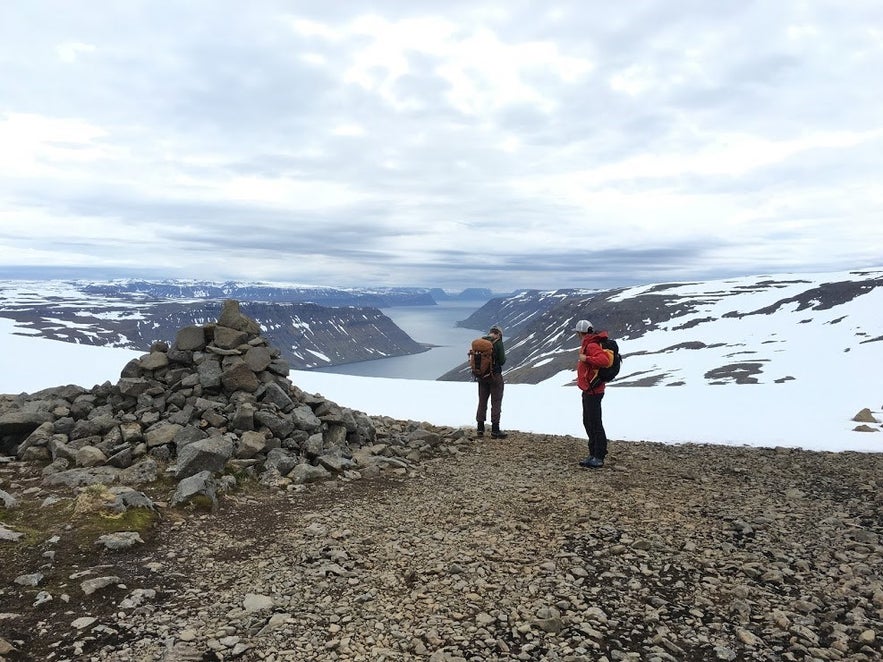 วิวจาก Hafnarskard Pass