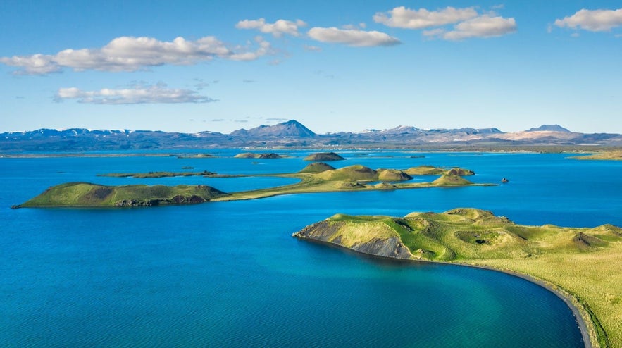 The lake Myvatn is renowned for it's beauty and unique natural features