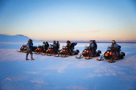 Family-Friendly Langjokull Snowmobiling Tour with Pickup from Reykjavik