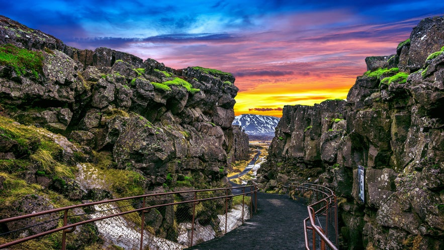 Thingvellir National Park offers a unique rift valley setting for an unforgettable elopement in Iceland. Thingvellir National Park offers a unique rift valley setting for an unforgettable elopement in Iceland.