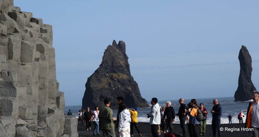 Extremely dangerous Waves by Reynisfjara and Kirkjufjara black Beaches in South-Iceland!