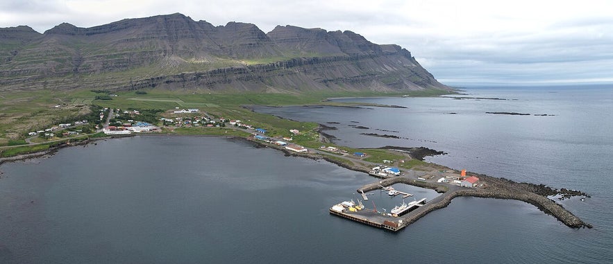 Breiddalsvik is a quiet town in a fjord. 