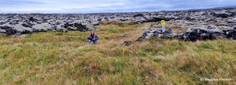 Húshólmi - a Hike to the Ancient Ruins in the middle of Ögmundarhraun Lava Field