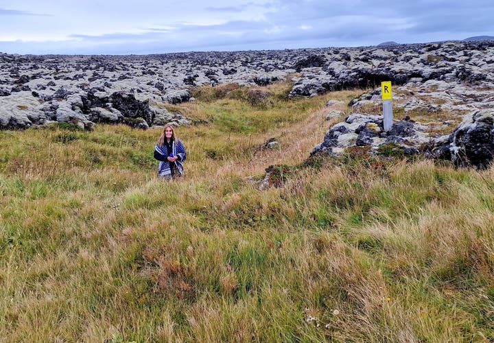 Húshólmi - a Hike to the Ancient Ruins in the middle of Ögmundarhraun Lava Field