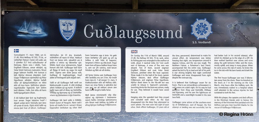 A modern-day Viking - the Heroic Deed of the Fisherman Guðlaugur Friðþórsson in the Westman Islands