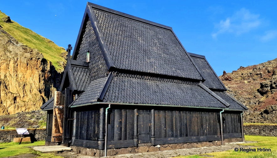 The stave church in the Westman islands