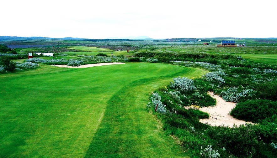 Geysir Golf Course in Haukadalur, South Iceland. Geysir Golf Course in Haukadalur, South Iceland.