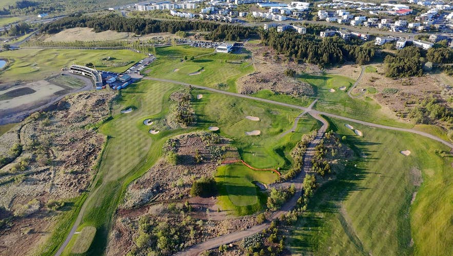 Reykjavík Golf Club in Reykjavik, Iceland. Reykjavík Golf Club in Reykjavik, Iceland.