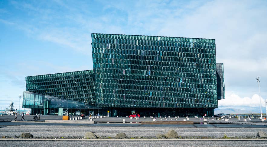 Harpa Concert Hall in Reykjavik, Iceland Harpa Concert Hall in Reykjavik, Iceland