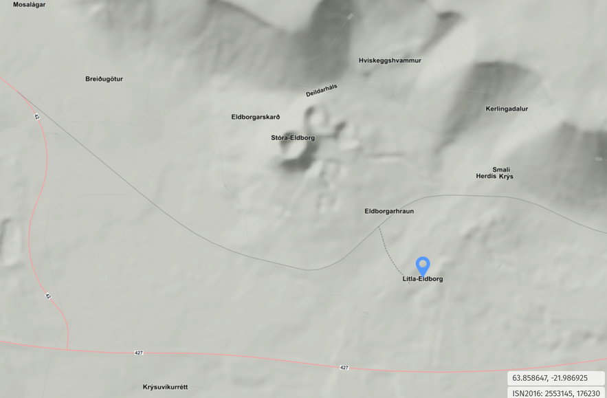 The Folklore of Kr&yacute;sa and Herd&iacute;s 
& 
a Hike on St&oacute;ra-Eldborg & Litla-Eldborg