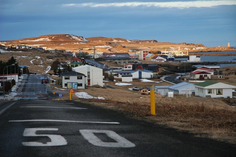 Vopnafjordur is a town nestled in a fjord of the same name. Vopnafjordur is a town nestled in a fjord of the same name.