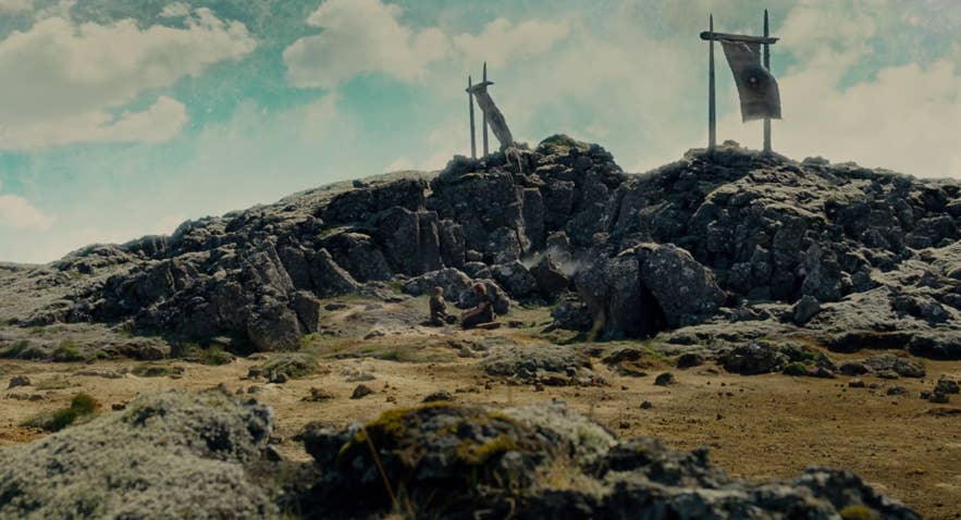 Noah und seine Familie, gefilmt auf der Halbinsel Reykanes in Island