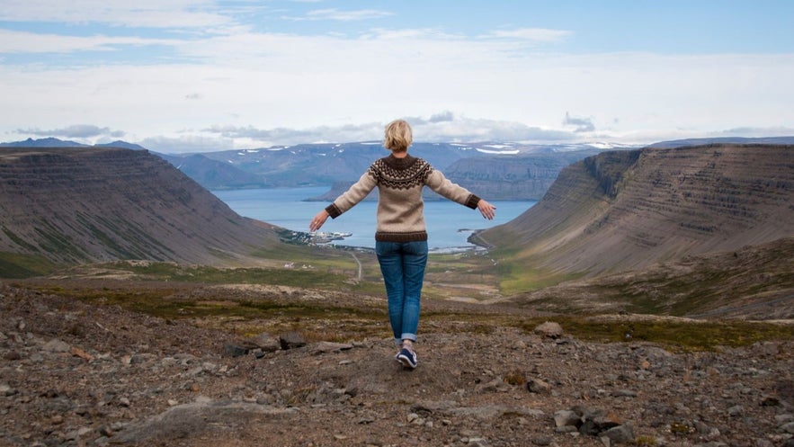 The Lopapeysa sweater is very popular for outdoor activities The Lopapeysa sweater is very popular for outdoor activities