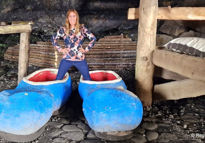 The gentle Giantess in the Cave in Keflavík in SW-Iceland - Skessan í hellinum