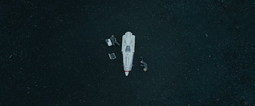 Due scienziati nel film Star Trek: Into Darkness, girato in Islanda