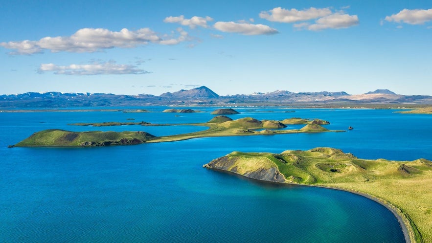 Het meer Myvatn is een van de mooiste locaties in Noord-IJsland