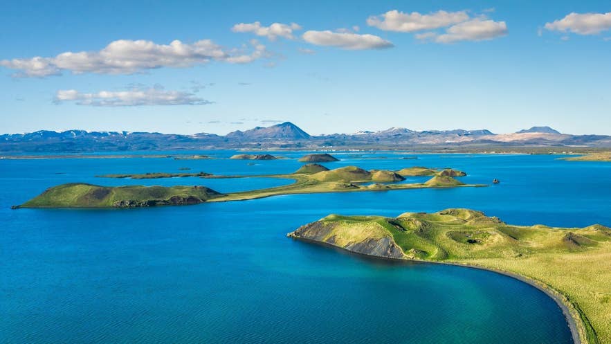 Het Myvatn Meer is een van de mooiste plekken in Noord-IJsland