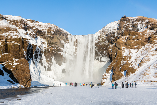 Small-Group South Coast Tour with Solheimajokull Hike and Ice Cave Adventure from Reykjavik