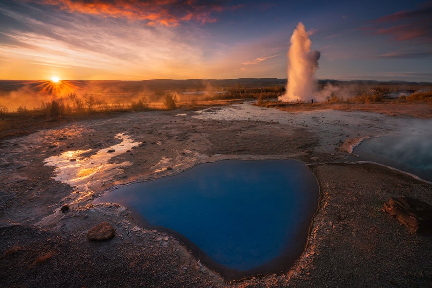 Vale la pena tomar un desvío de la Ring Road hacia el área geotérmica Geysir.