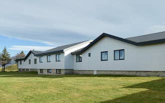 The outside of Hofn HI Hostel.