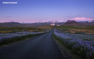 Il ghiacciaio-vulcano Snaefellsjokull si vede ovunque nella penisola di Snaefellsnes.