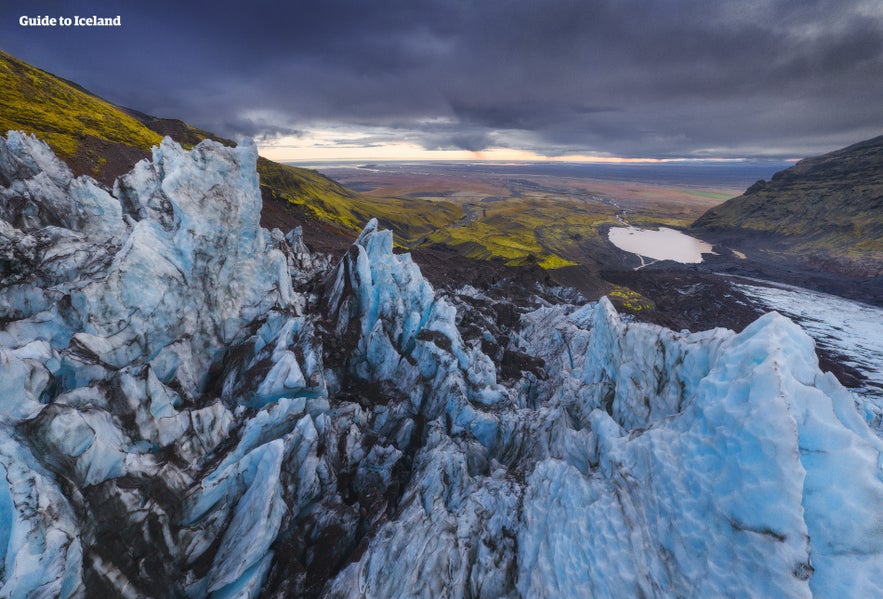 The Vatnajokull glacier in Southeast Iceland. The Vatnajokull glacier in Southeast Iceland.