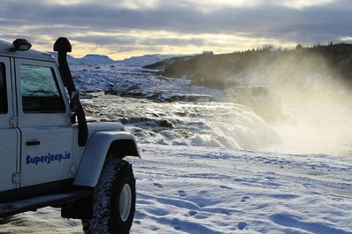 Get up close and personal with the Golden Circle's attractions in a Superjeep.