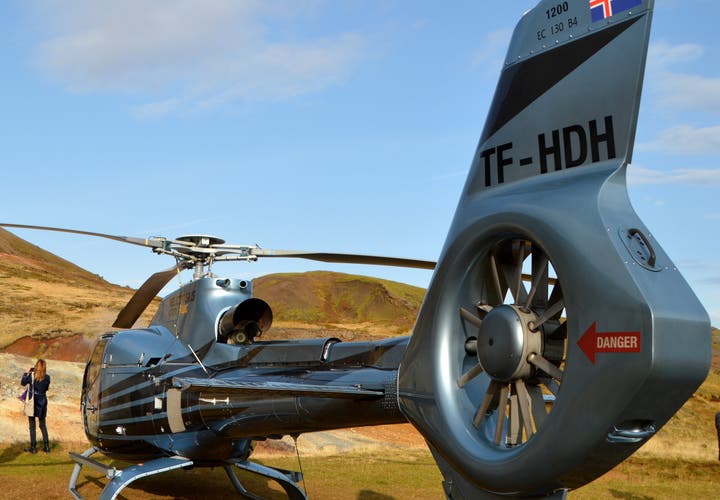 A fantastic Helicopter ride with Norðurflug to a Geothermal Area in South Iceland