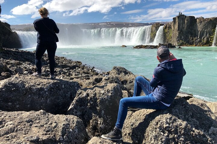 Godafoss waterfall is an excellent subject for photos.