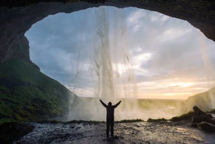 A unique perspective: Behind the curtain of Seljalandsfoss.