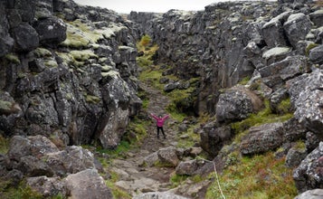 Exploring the Almannagja gorge in Thingvellir is a fun experience.