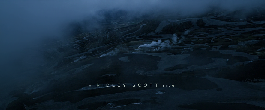L'incipit del film Prometheus, girato in Islanda