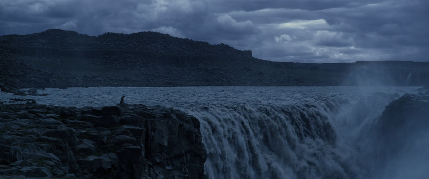 Dettifoss waterfall in Iceland as it appears in the movie Prometheus