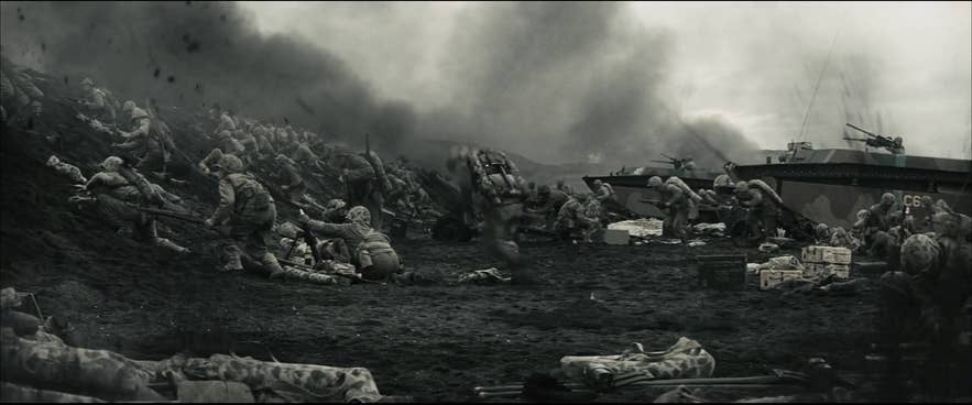 Le riprese di Flags of Our Fathers sono state le più complesse nella storia del cinema islandese fino a quel momento