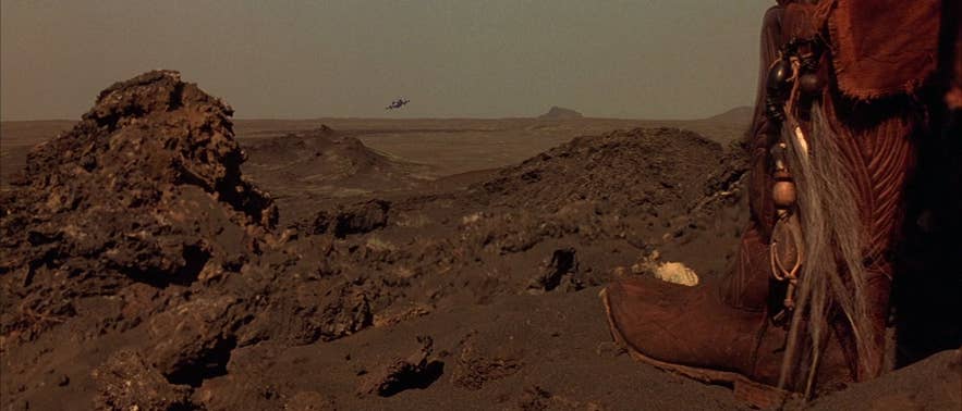 Ein Bild aus dem Film Judge Dredd, der in Island gedreht wurde