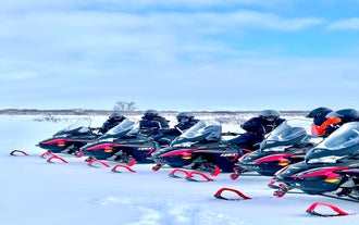Our New Fleet, Ace 600 snowmobiles, the most eco friendly snowmobile on the market. Ready for you to enjoy the adventure