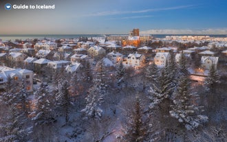Reykjavik looks stunning when blanketed by snow.