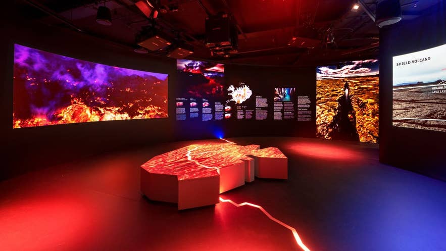 Perlan features a fascinating volcano exhibition Perlan features a fascinating volcano exhibition