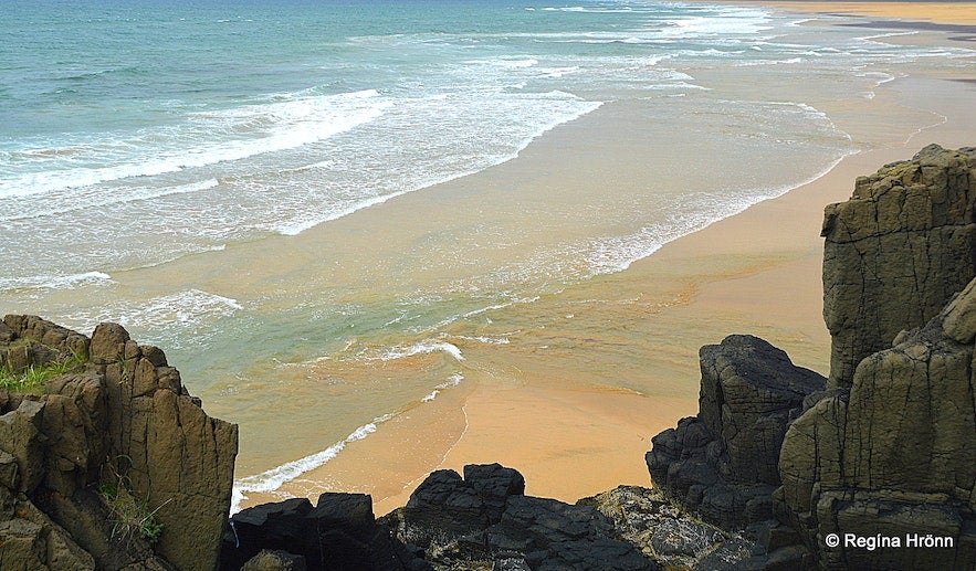 Raudasandur is a beach in the Westfjords.