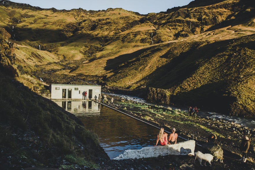 Bathing in Seljavallalaug is quite a unique experience