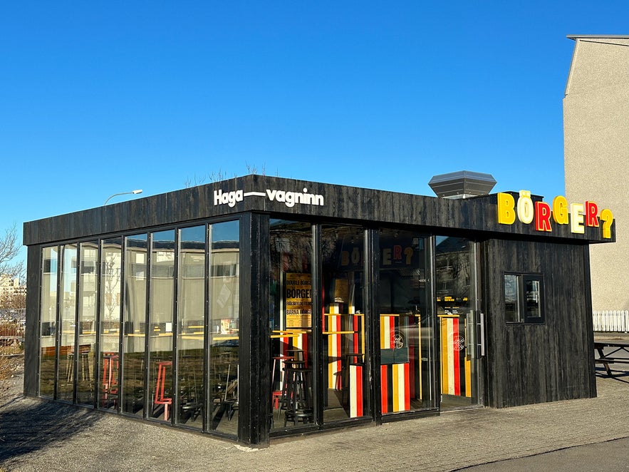 Hagavagninn es un lugar genial para comer una hamburguesa en Reikiaivik, Islandia.