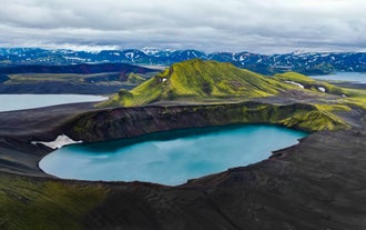 Landmannalaugar and the Icelandic Highlands are home to peaceful lakes.