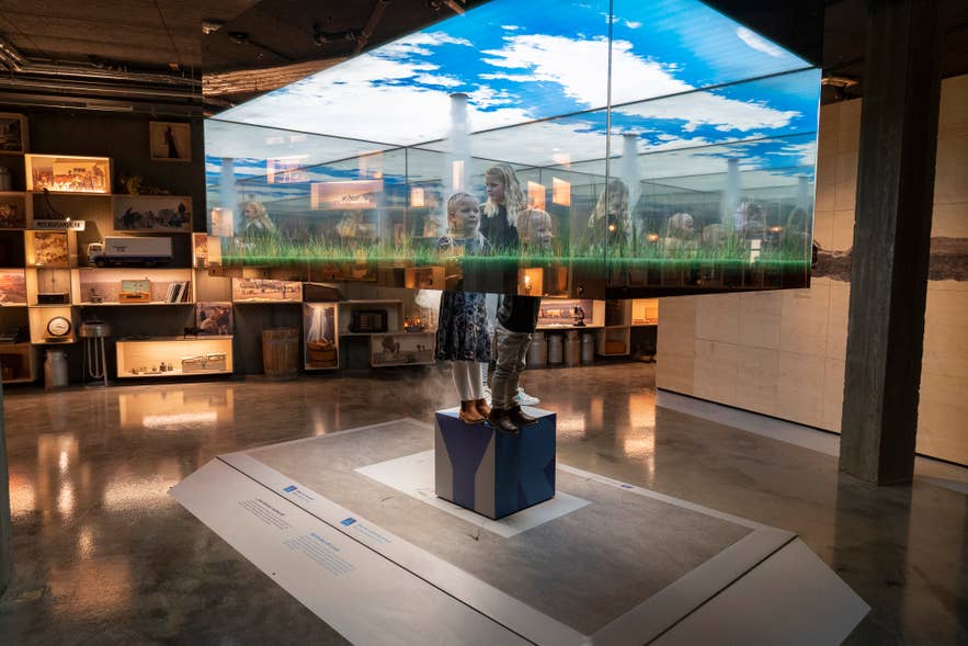 Die interaktive Ausstellung im Skyrland-Museum in Selfoss zeigt die Geschichte und Kultur von Skyr im Süden Islands.