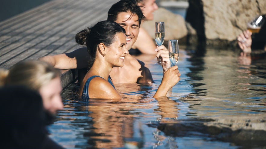 Hvammsvik Hot Springs are a fantastic bathing option in Iceland