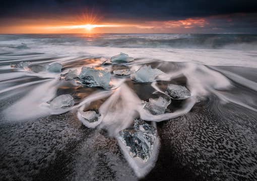 Chinese-Guided South Coast Tour with Jokulsarlon Glacier Lagoon from Reykjavik