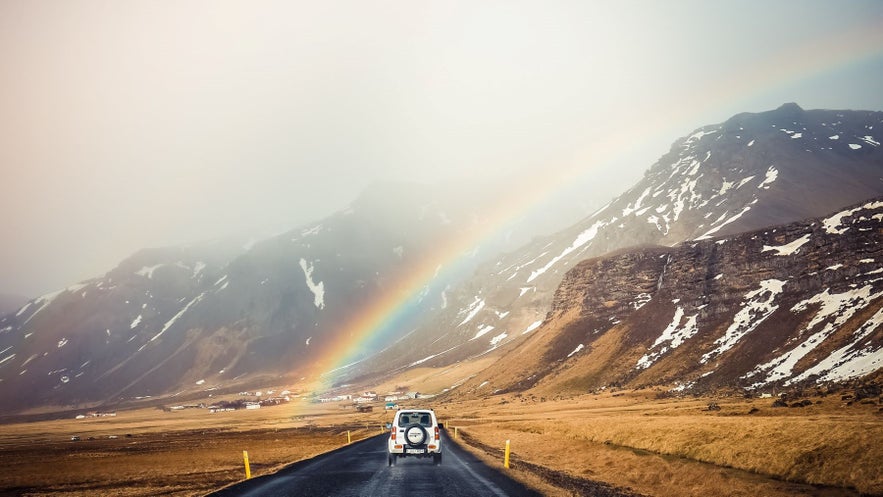 Small jeeps are the most popular rental cars in Iceland