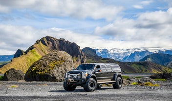 The super jeep conquers challenging landscapes, making off-roading an exhilarating and seamless adventure.