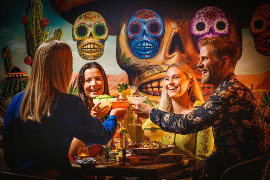 Tres Locos is a fun restaurant to go with a group of friends to enjoy great food and colorful cocktails.